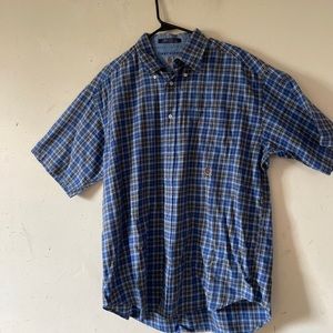 Tommy Hilfiger blue plaid shirt